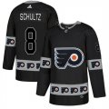 Flyers #8 Dave Shultz Black Team Logos Fashion Adidas Jersey