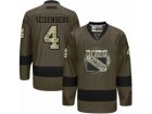 Mens Reebok New York Islanders #4 Dennis Seidenberg Authentic Green Salute to Service NHL Jersey