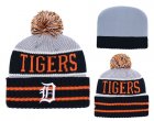 Tigers Fresh Logo Black Pom Knit Hat YD