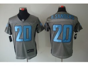 Nike NFL Detroit Lions #20 B.sanders Grey Jerseys(Shadow Elite)