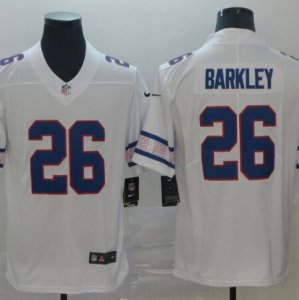 Nike Giants #26 Saquon Barkley White Team Logos Fashion Vapor Limited Jersey