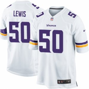 Men\'s Nike Minnesota Vikings #50 Travis Lewis Game White NFL Jersey