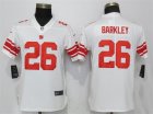 Nike Giants #26 Saquon Barkley White Women Vapor Untouchable Limited Jersey