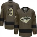 Minnesota Wild #3 Charlie Coyle Green Salute to Service Stitched NHL Jersey - å‰¯æœ¬
