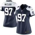 Women's Nike Dallas Cowboys #97 Terrell McClain Limited Navy Blue Throwback Alternate NFL Jersey