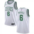 Men Nike Boston Celtics #6 Bill Russell white NBA Swingman Icon Edition Jersey