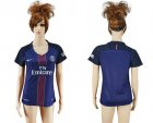 Womens Paris Saint-Germain Blank Home Soccer Club Jersey