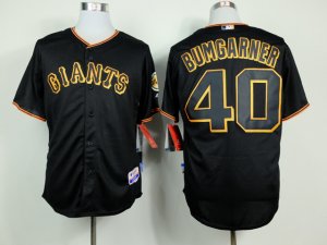 mlb jerseys san francisco giants #40 bumgarner black