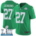 Youth Nike Eagles #27 Malcolm Jenkins Green 2018 Super Bowl LII Vapor Untouchable Limited Jersey