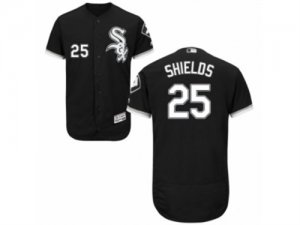Mens Majestic Chicago White Sox #25 James Shields Black Flexbase Authentic Collection MLB Jersey