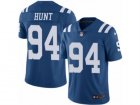 Mens Nike Indianapolis Colts #94 Margus Hunt Elite Royal Blue Rush NFL Jersey