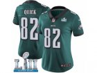 Women Nike Philadelphia Eagles #82 Mike Quick Midnight Green Team Color Vapor Untouchable Limited Player Super Bowl LII NFL Jersey