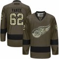 Mens Reebok Detroit Red Wings #62 Thomas Vanek Authentic Green Salute to Service NHL Jersey