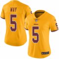 Women's Nike Washington Redskins #5 Tress Way Limited Gold Rush NFL Jersey