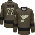 St. Louis Blues #77 Pierre Turgeon Green Salute to Service Stitched NHL Jersey