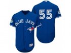 Mens Toronto Blue Jays #55 Russell Martin 2017 Spring Training Flex Base Authentic Collection Stitched Baseball Jersey