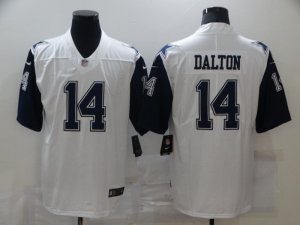 Nike Cowboys #14 Andy Dalton White Color Rush Limited Jersey