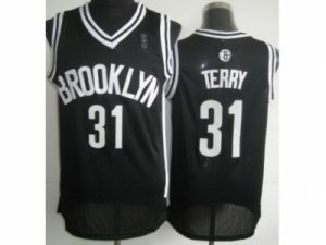 NBA Brooklyn Nets #31 Jason Terry Black Revolution 30 Jerseys