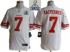 2013 Super Bowl XLVII NEW San Francisco 49ers #7 Colin Kaepernick White Hall of Fame's 50TH Patch (Elite)