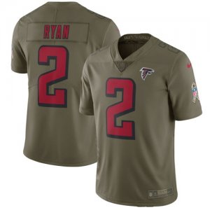 Nike Falcons #2 Matt Ryan Olive Salute To Service Limited Jersey