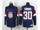 nhl jerseys USA #30 thomas blue[thomas](2014 world championship)