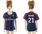 2017-18 Paris Saint-Germain 21 BEN ARFA Home Women Soccer Jersey