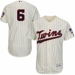 Men\'s Majestic Minnesota Twins #6 Tony Oliva Cream Flexbase Authentic Collection MLB Jersey