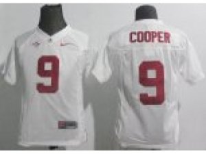 NCAA Youth Alabama Crimson Tide #9 Amari Cooper white College Football Jerseys