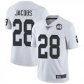 Nike Raiders #28 Josh Jacobs White 100th And 60th Anniversary Vapor Untouchable Limited Jersey