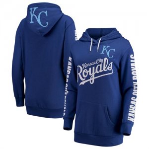 Kansas City Royals G III 4Her by Carl Banks Women\'s Extra Innings Pullover Hoodie Royal