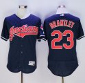 Cleveland Indians #23 Michael Brantley Navy Blue Flexbase Authentic Collection Stitched Baseball Jersey