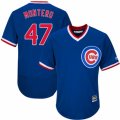 Mens Majestic Chicago Cubs #47 Miguel Montero Replica Royal Blue Cooperstown Cool Base MLB Jersey