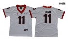 Youth Georgia Bulldogs #11 Jake Fromm White College Football Jersey