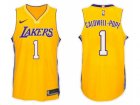Nike NBA Los Angeles Lakers #1 Kentavious Caldwell Pope Jersey 2017-18 New Season Gold Jersey