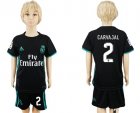 2017-18 Real Madrid 2 CARVAJAL Away Youth Soccer Jersey