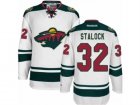 Mens Reebok Minnesota Wild #32 Alex Stalock Authentic White Away NHL Jersey