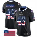 Nike Bills #49 Tremaine Edmunds Black USA Flag Fashion Limited Jersey