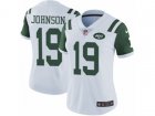Women Nike New York Jets #19 Keyshawn Johnson Vapor Untouchable Limited White NFL Jersey