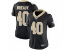 Women Nike New Orleans Saints #40 Delvin Breaux Vapor Untouchable Limited Black Team Color NFL Jersey