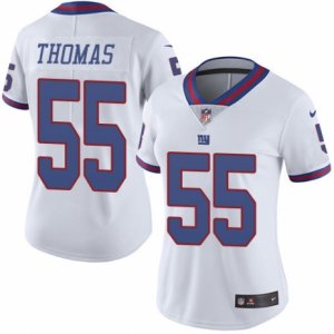 Women\'s Nike New York Giants #55 J.T. Thomas Limited White Rush NFL Jersey