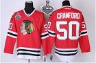 nhl jerseys chicago blackhawks #50 crawford red[2013 stanley cup]
