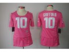 Nike Women Washington Redskins #10 Robert Griffin III pink jerseys[breast cancer awareness]