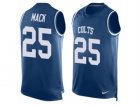 Mens Nike Indianapolis Colts #25 Marlon Mack Limited Royal Blue Player Name & Number Tank Top NFL Jersey