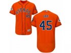 Houston Astros #45 Carlos Lee Authentic Orange Alternate 2017 World Series Bound Flex Base MLB Jersey (2)