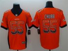 Nike Broncos #55 Bradley Chubb Orange Drift Fashion Limited Jersey