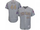 Chicago Cubs #44 Anthony Rizzo Authentic Gray 2017 Gold Champion Flex Base MLB Jersey