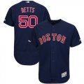Red Sox #50 Mookie Betts Navy 150th Patch FlexBase Jersey
