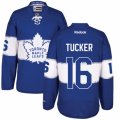 Mens Reebok Toronto Maple Leafs #16 Darcy Tucker Authentic Royal Blue 2017 Centennial Classic NHL Jersey