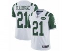 Mens Nike New York Jets #21 Morris Claiborne Vapor Untouchable Limited White NFL Jersey