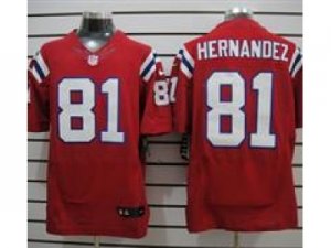 Nike NFL New England Patriots #81 Aaron Hernandez Red Elite jerseys